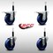 Service Caster 4'' SS Solid Poly Swivel 3/4'' Expanding Stem Caster Set 2 Total Lock Brakes, 4PK SCC-SSEXTTL20S414-SPUS-2-S-2-34 - alternate 5